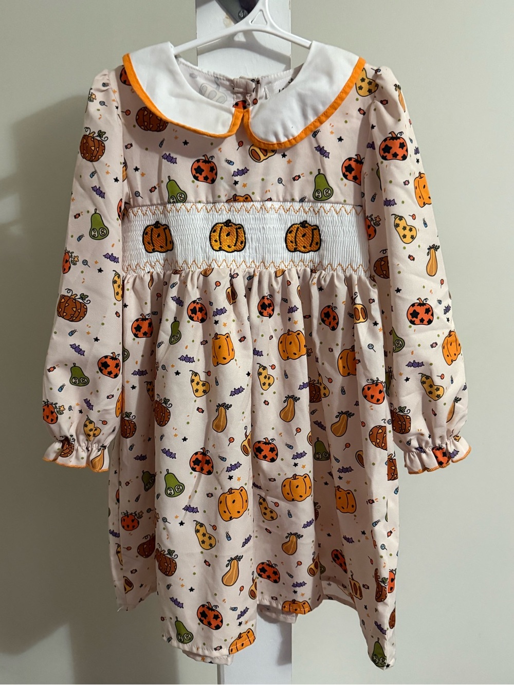 Marie Nicole Smocked Fall Dress